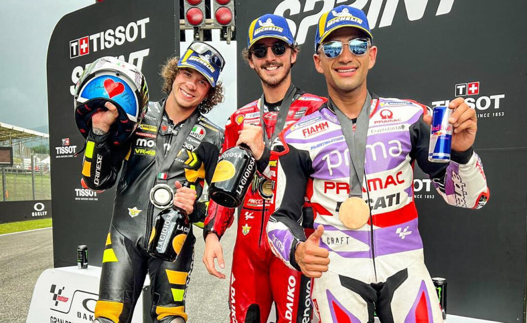 MotoGP Mugello. Bagnaia vince la sprint davanti a Bezzecchi