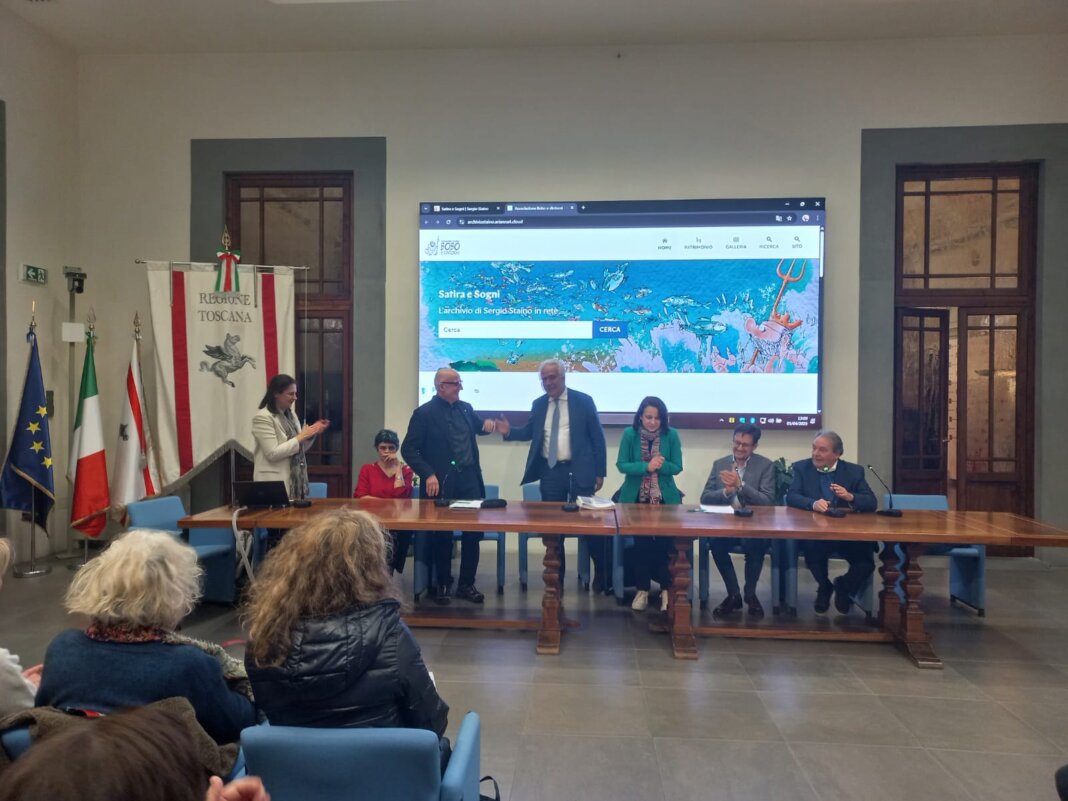 Missione compiuta: digitalizzato l'archivio cartaceo del fumettista satirico Sergio Staino